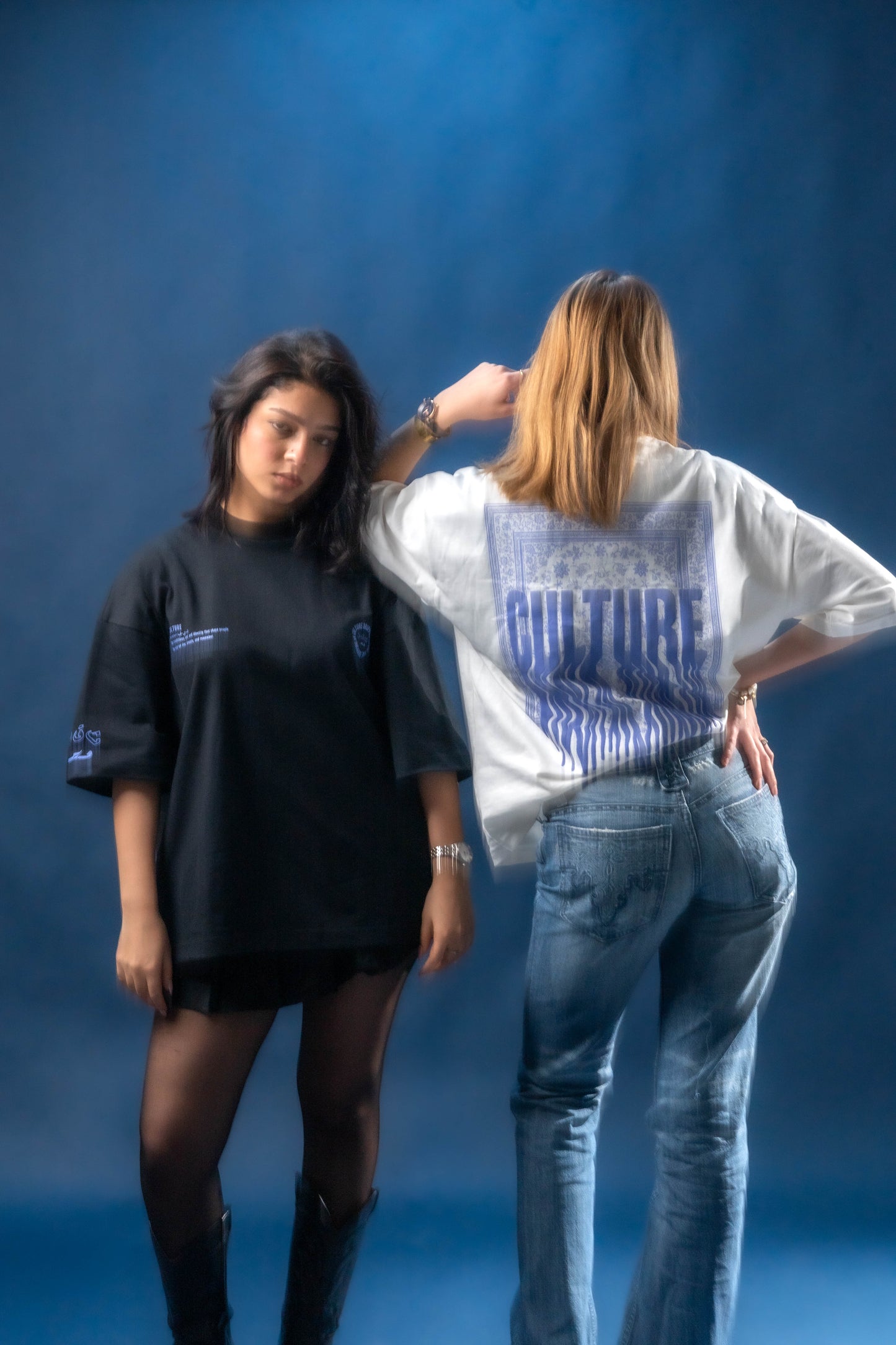 Culture Drip - Oversized Lavender/White