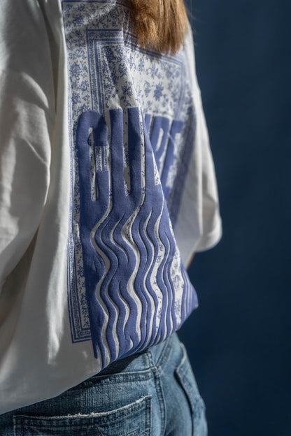 Culture Drip - Oversized Lavender/White
