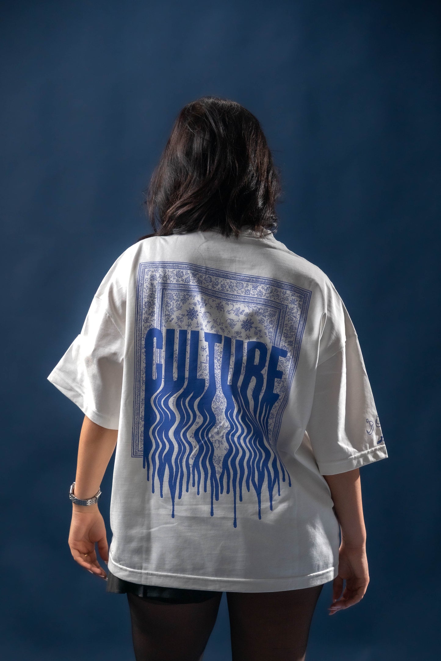 Culture Drip - Oversized Lavender/White